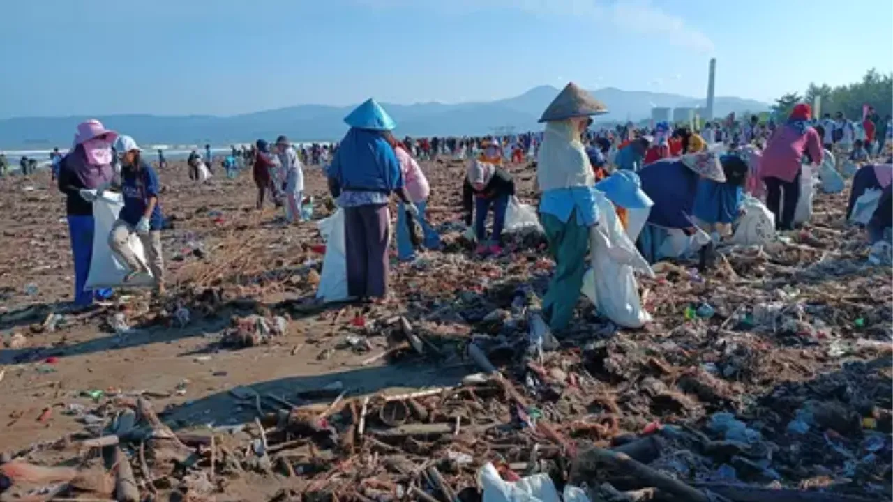 Peringatin Hari Lingkungan! BTN Manusela Mengumpulkan Lebih dari 220 Kilogram Sampah Pantai